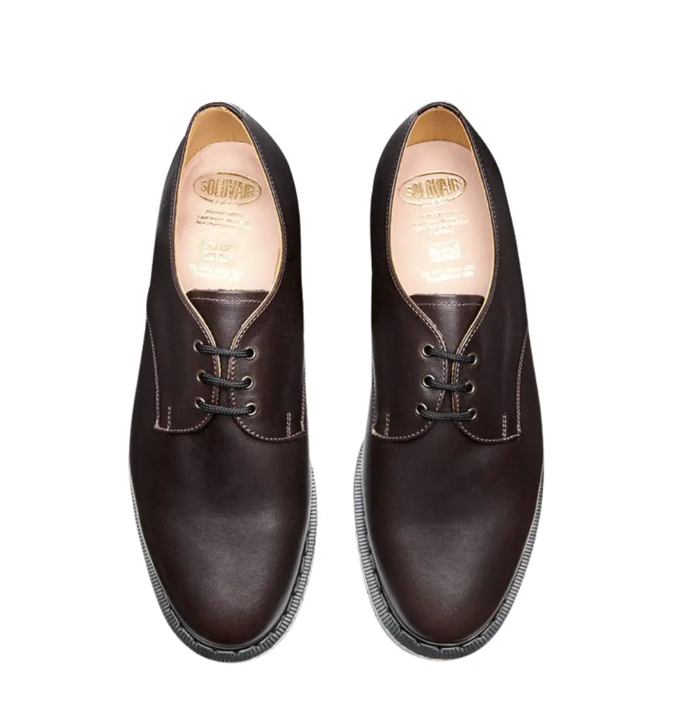 Solovair Gibson Shoe - Dark Brown Greasy