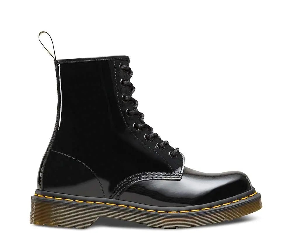 Dr Martens 1460 Black Patent Lamper 8-Eye Leather Boots
