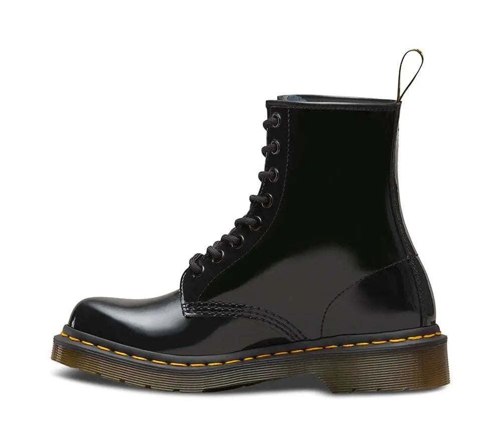 Dr Martens 1460 Black Patent Lamper 8-Eye Leather Boots