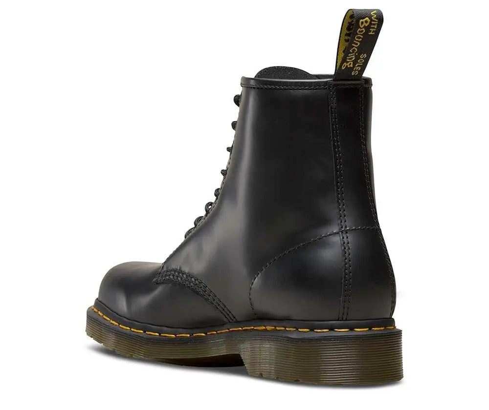 1460 Black Smooth Leather 8-Eye Boots