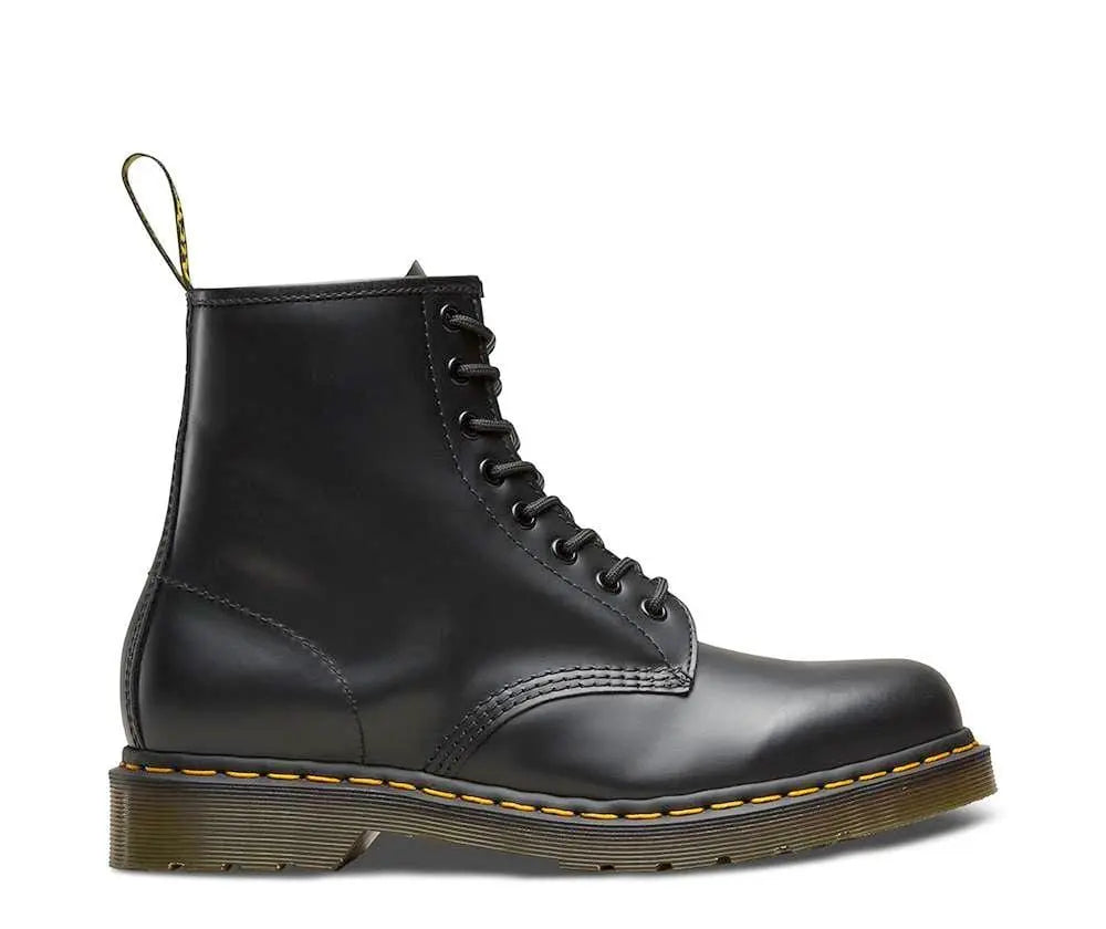 1460 Black Smooth Leather 8-Eye Boots