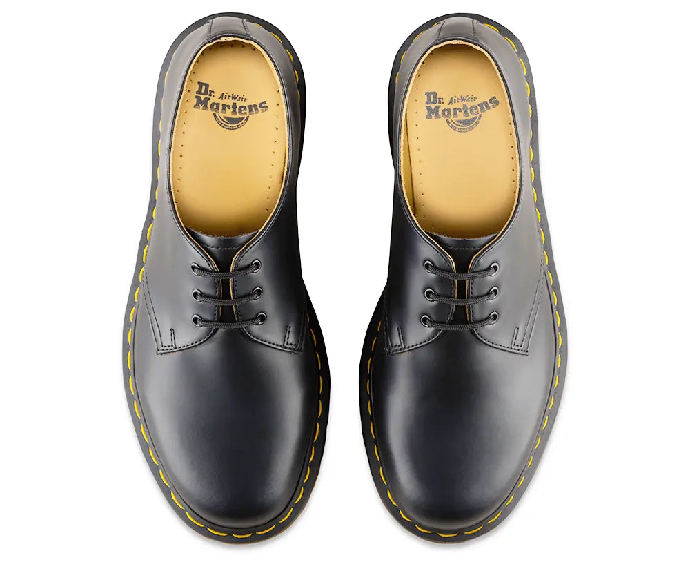 1461 - Black Smooth Leather Shoes