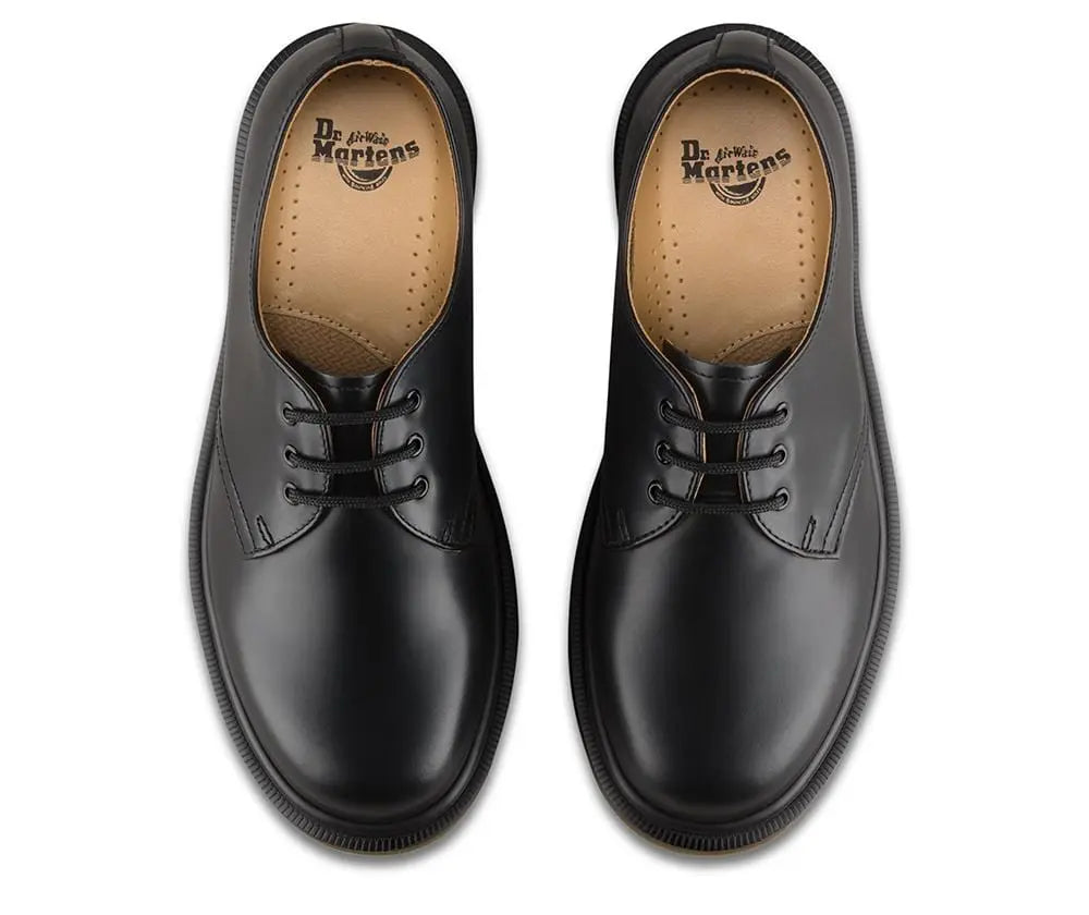 1461p - Black Smooth Leather Shoes
