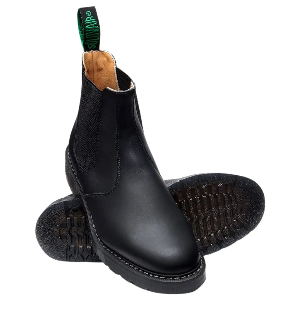 Solovair Dealer Boot - Black Greasy