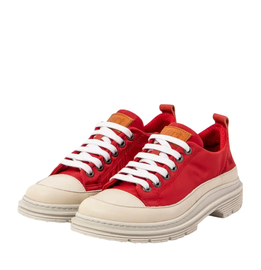 Birmingham Nylon Platform Shoes - Red