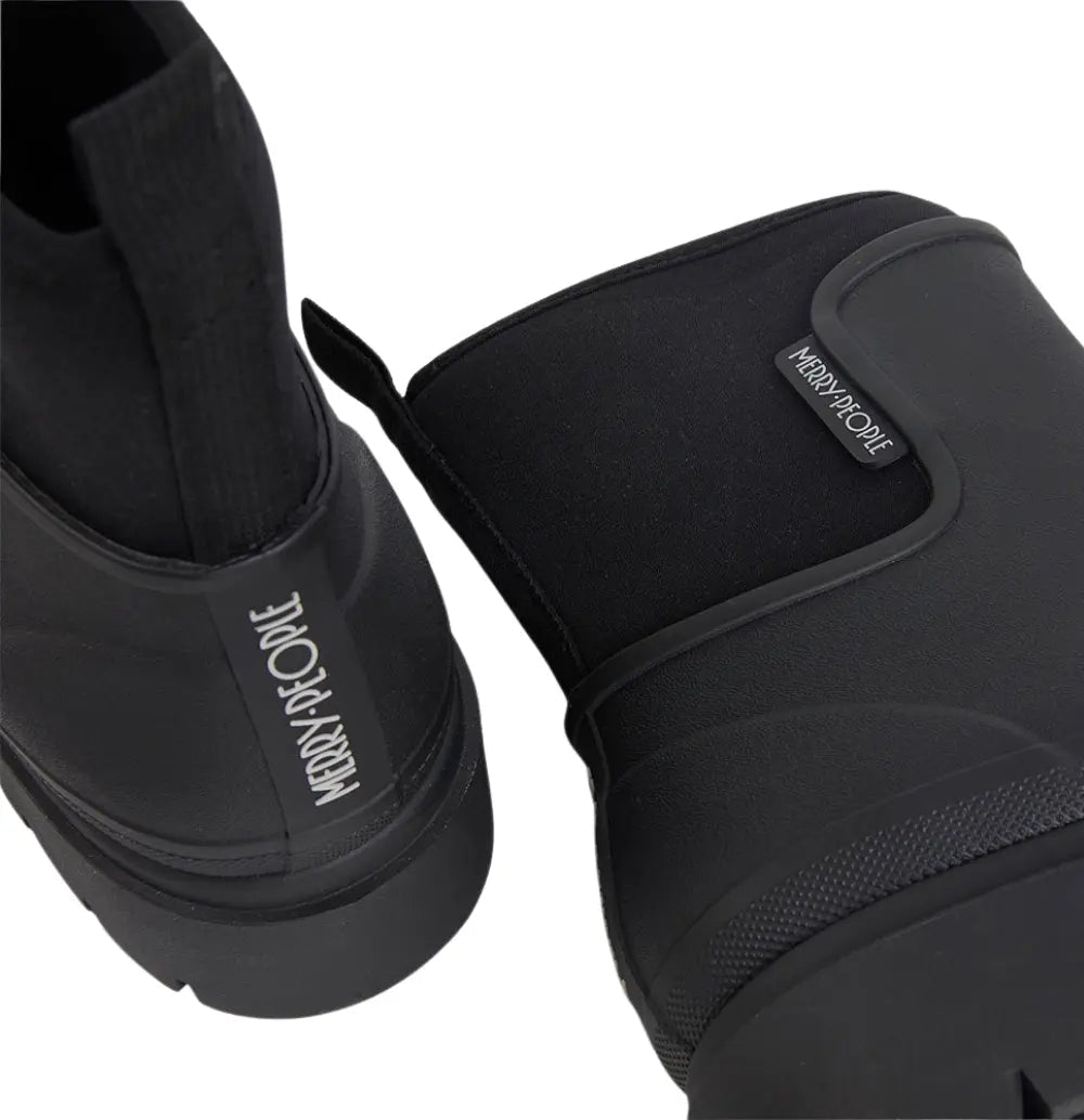 Tully Platform Wellington Boots - Black