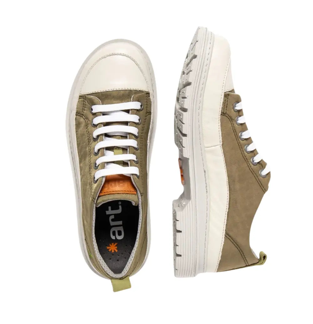 Birmingham Nylon Platform Shoes - Salvia Green