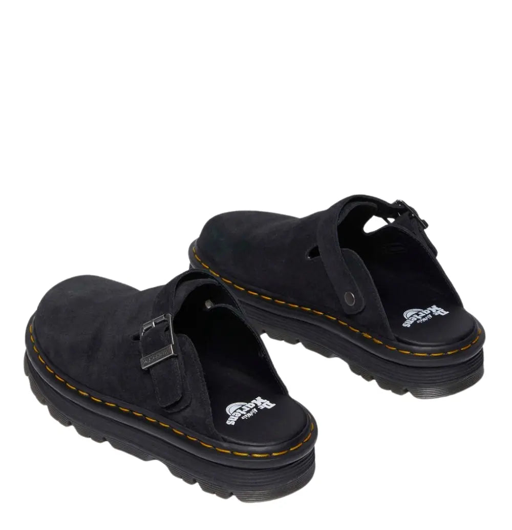 Zebzag Mule - Black Suede