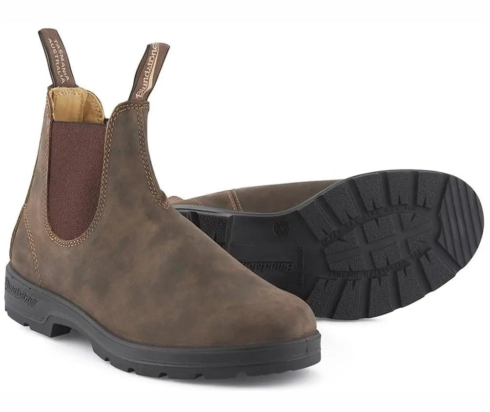Blundstone 585 Slip On Chelsea Boots - Rustic Brown