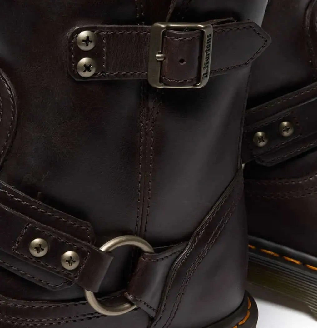 Anistone Harness Biker Boot - Gaucho Brown Leather