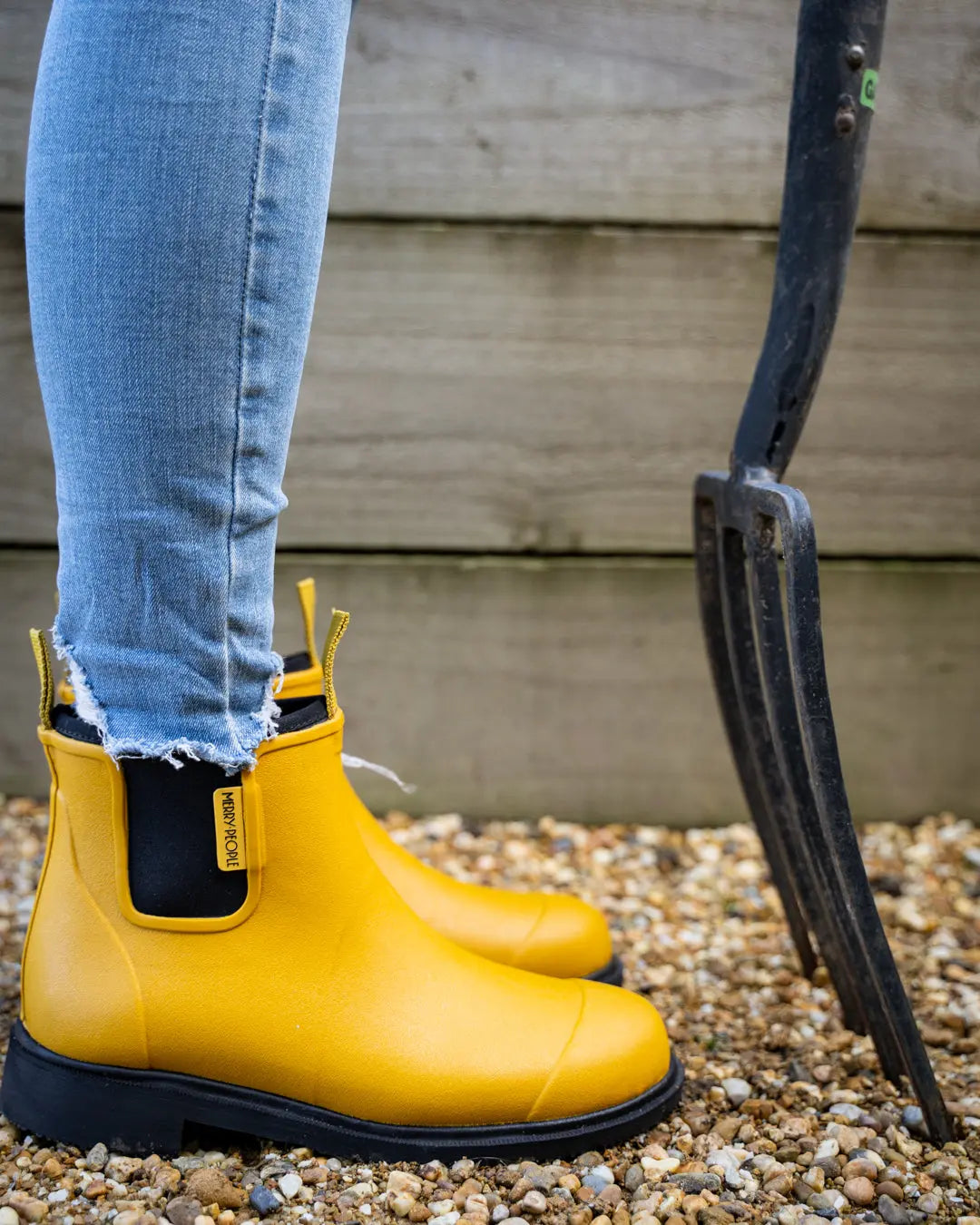 Merry People Bobbi Waterproof Boots - Mustard Yellow