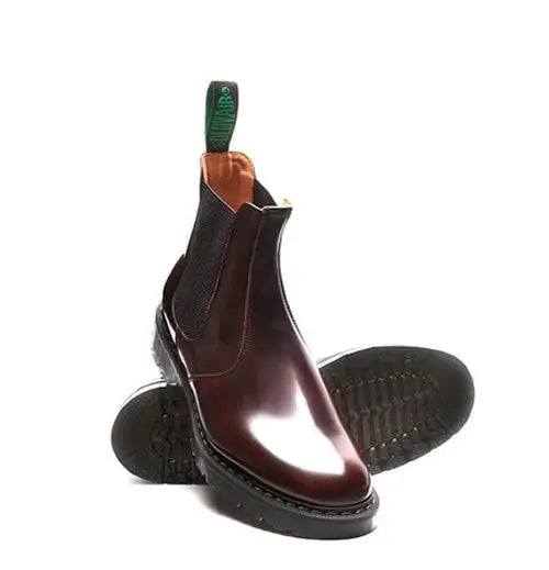 Solovair Dealer Boot - Burgundy Rub-Off