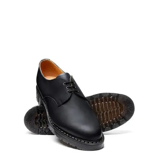 Solovair Gibson Shoe - Black Greasy