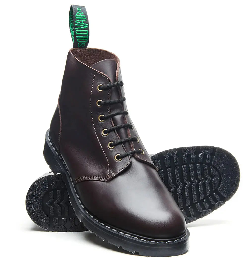 Solovair Astronaut Boot - Dark Brown Greasy