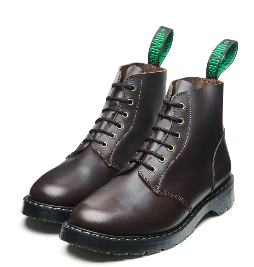 Solovair Astronaut Boot - Dark Brown Greasy