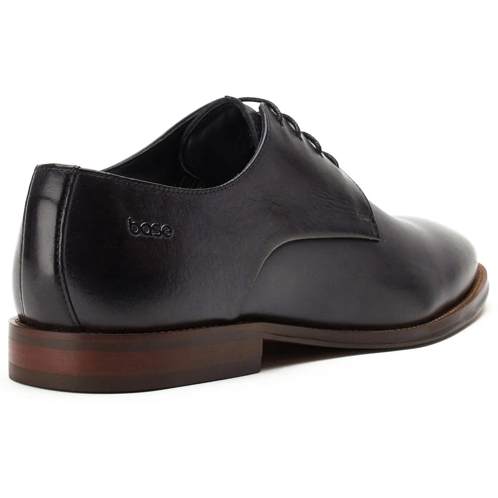 Base London Marley Plain Toe Derby Shoe - Navy