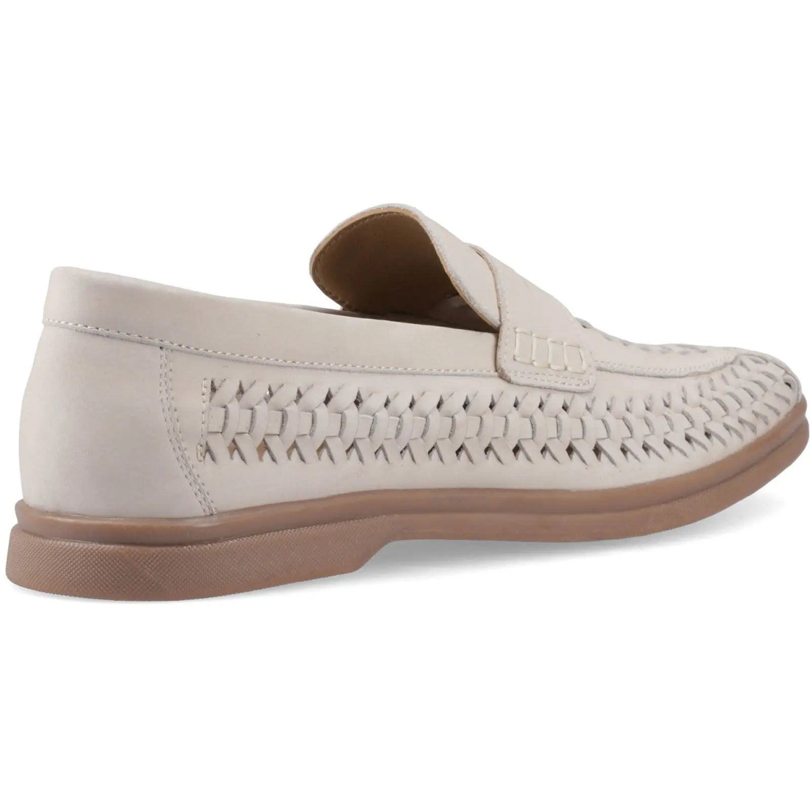 Hush Puppies Bowie Men's Leather Loafer in Taupe
