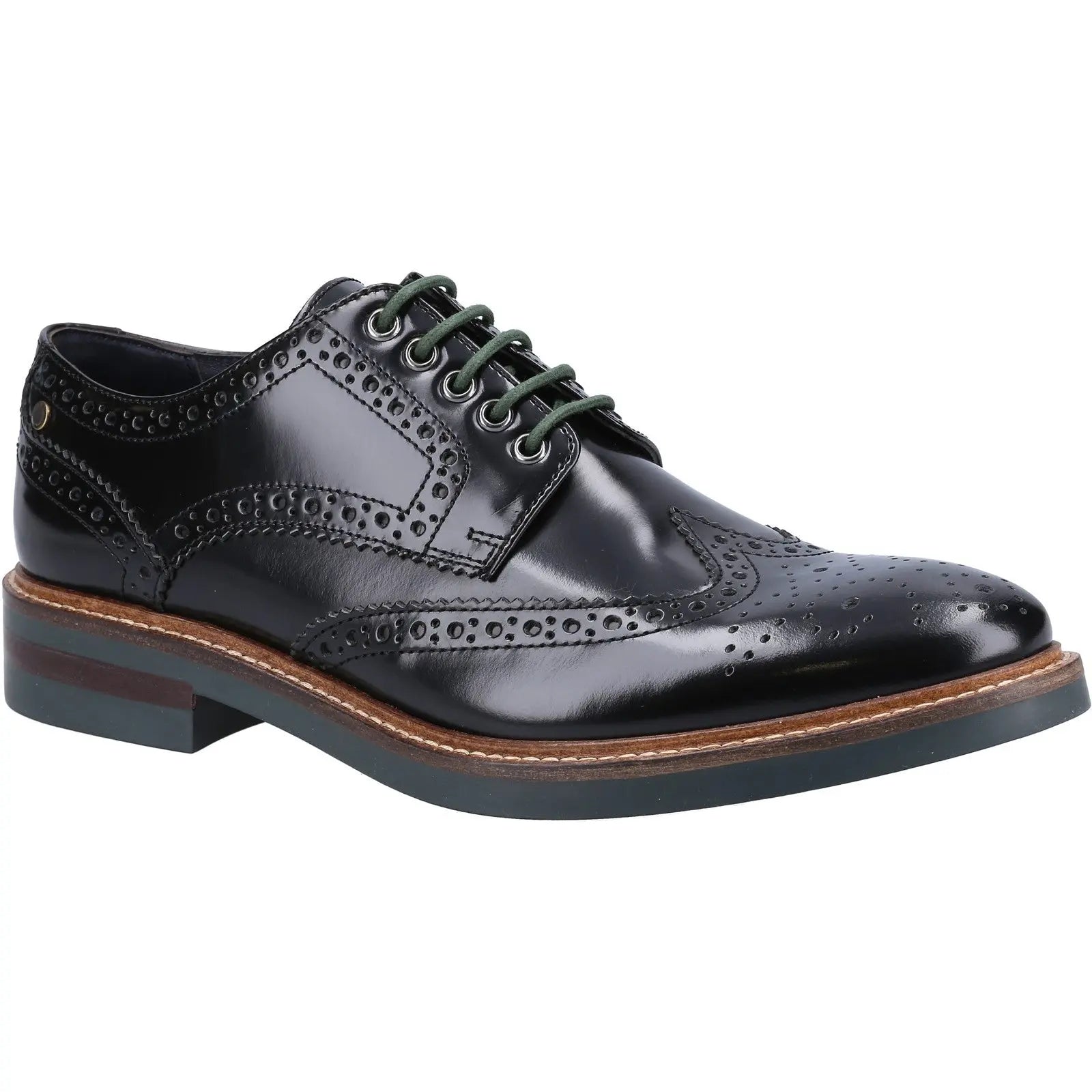 Base London Woburn Excel Brogue - Black