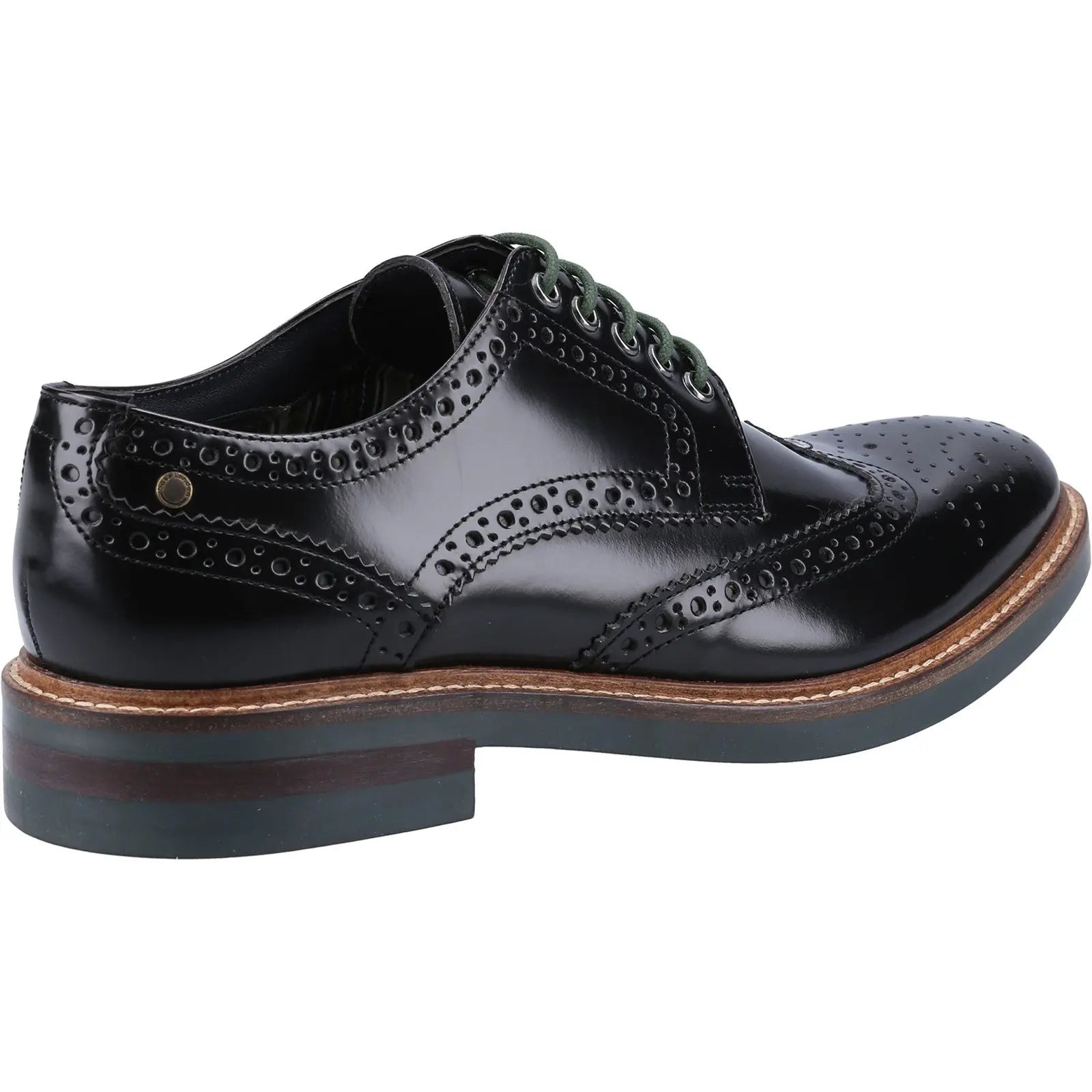 Base London Woburn Excel Brogue - Black