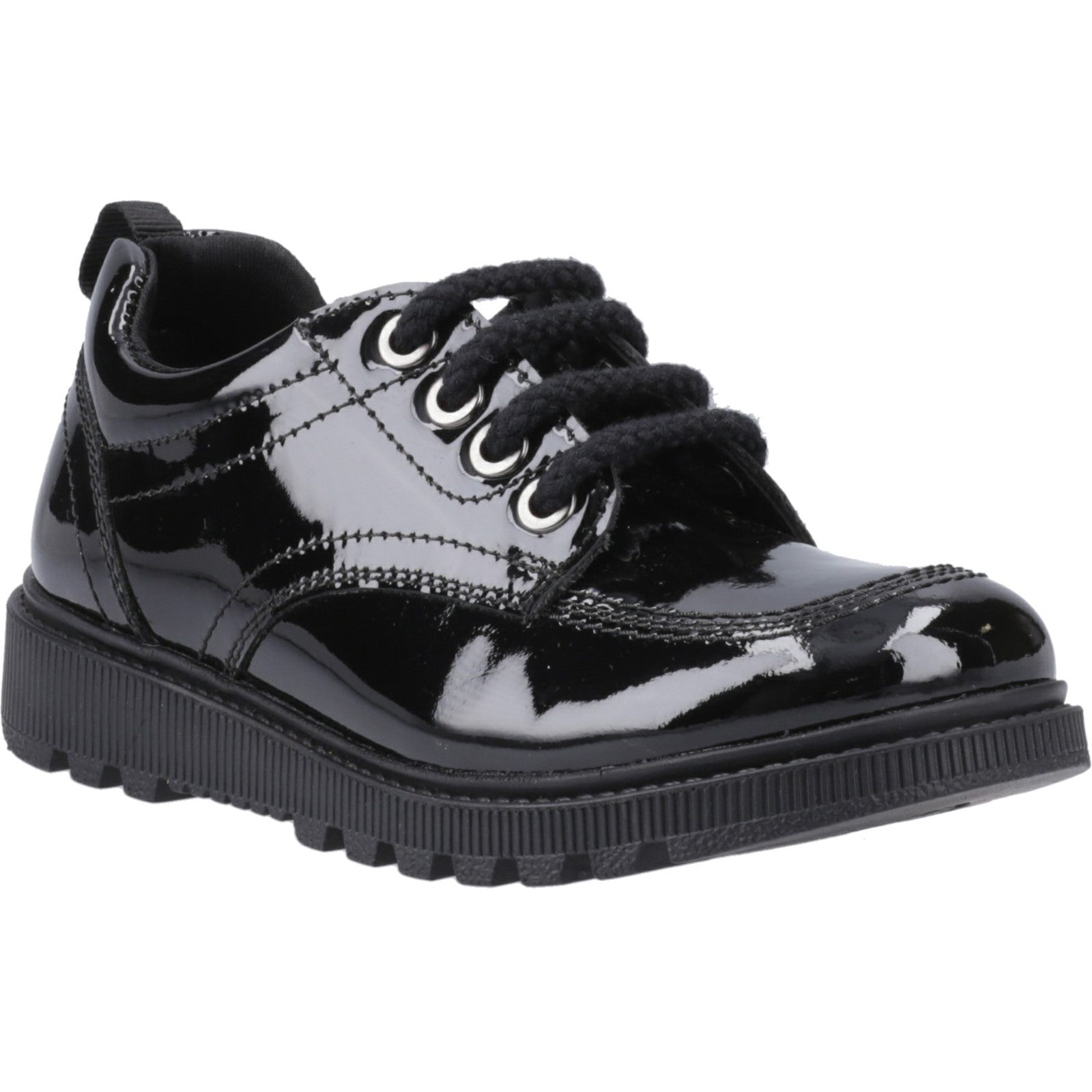 Keeley Lace Up Patent Jnr