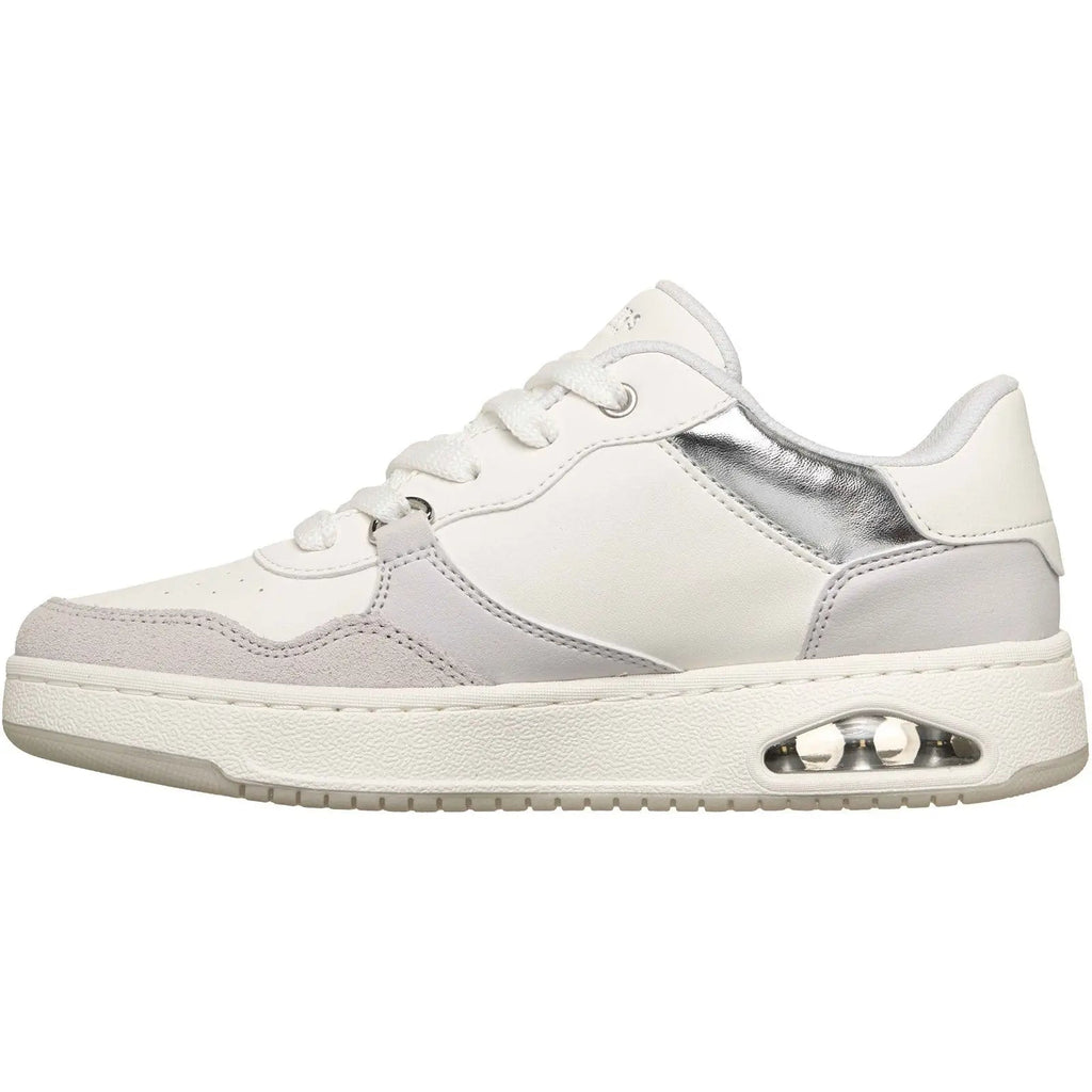 Skechers UNO CTL Subtle Shimmer Court Trainers