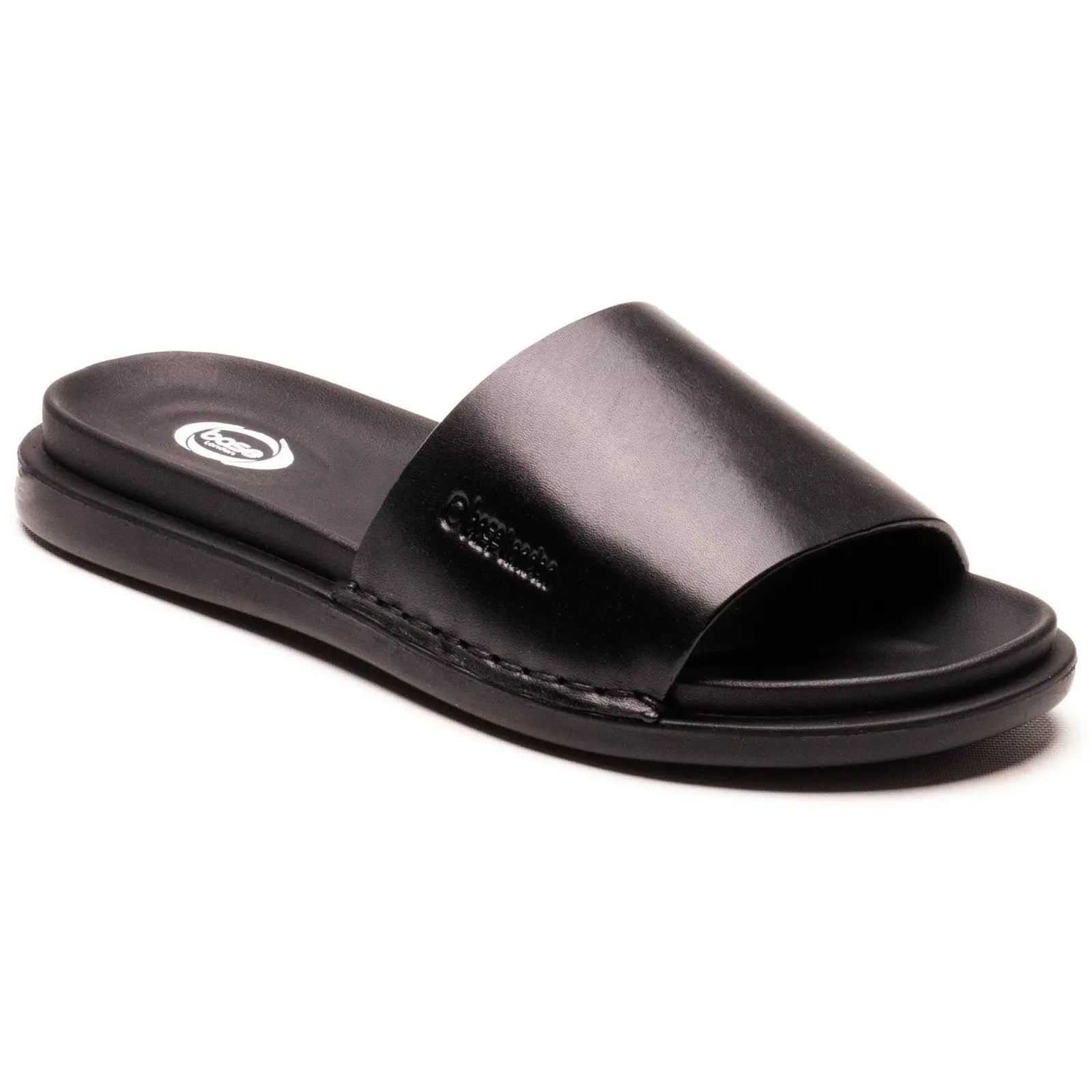 Base London Albany Slide Sandal - Black