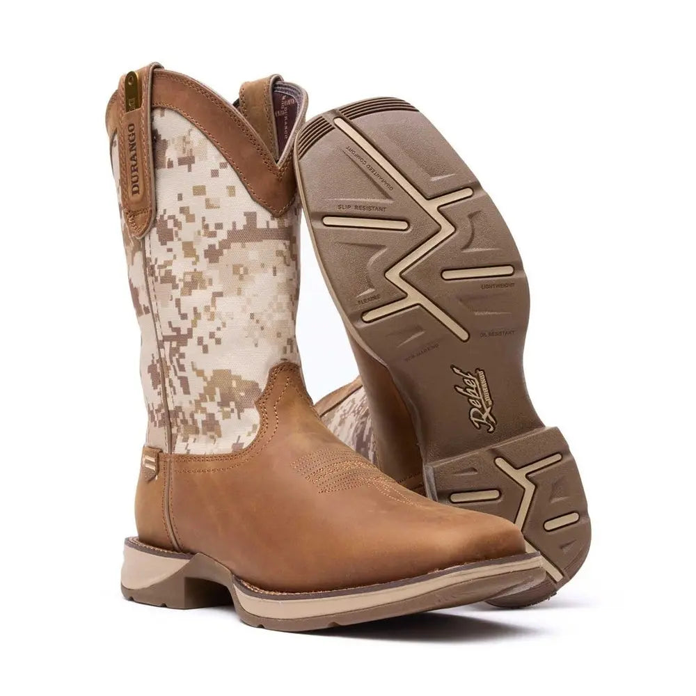 Rebel by Durango Desert Camo Pull-on Western Boot
