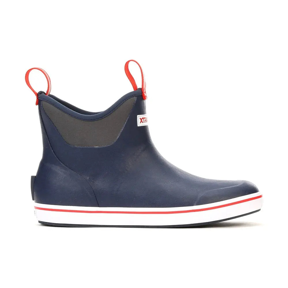 Xtratuf Ankle Deck Boot – Navy/Red