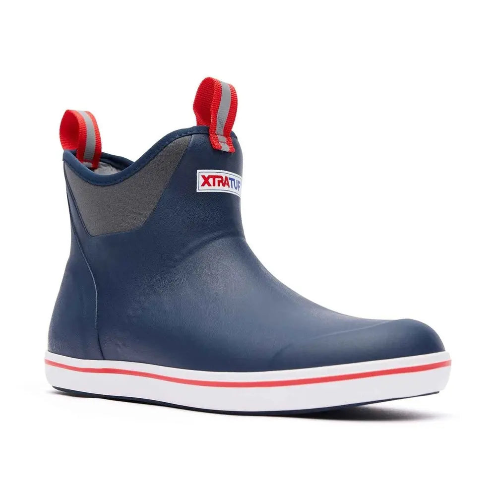 Xtratuf Ankle Deck Boot – Navy/Red