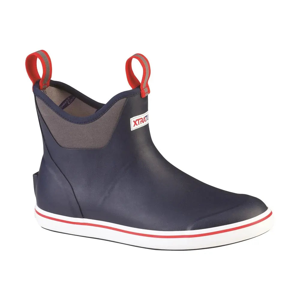 Xtratuf Ankle Deck Boot – Navy/Red